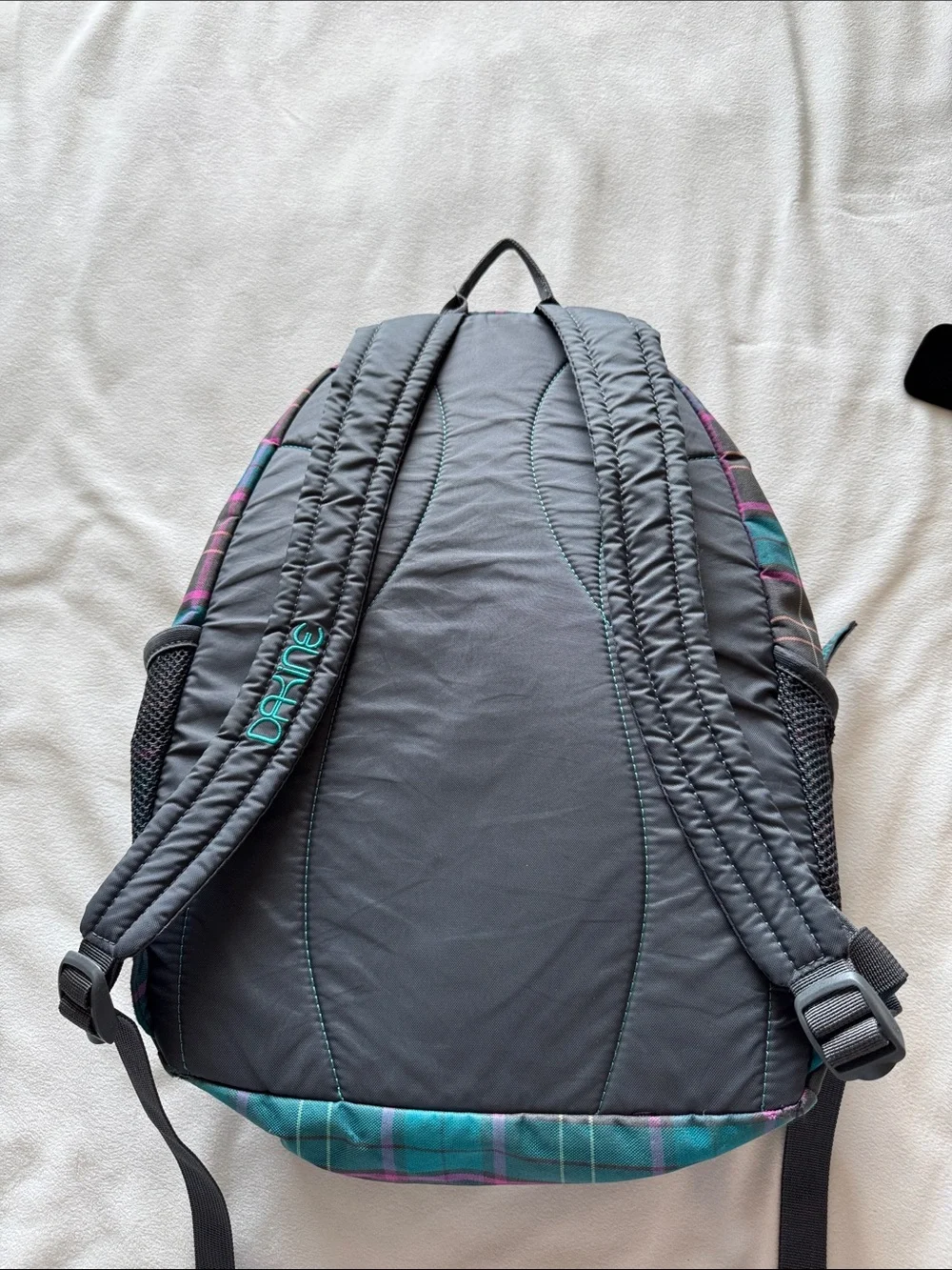 Dakine Teal & Purple Plaid Backpack for Women